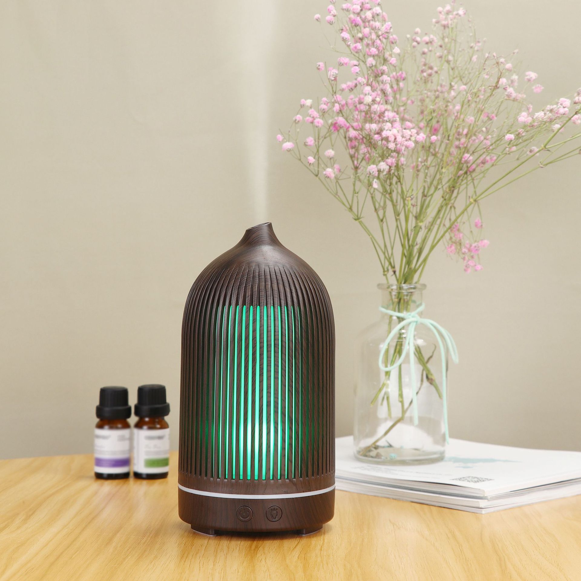 5V Colorful Fragrance Lamp Aroma Diffuser Ultrasonic Atomization Mini Desktop USB Humidifier Household Wood Grain Aroma Diffuser 5V Colorful Fragrance Lamp Aroma Diffuser Ultrasonic Atomization Mini Desktop USB Humidifier Household Wood Grain Aroma Diffuser