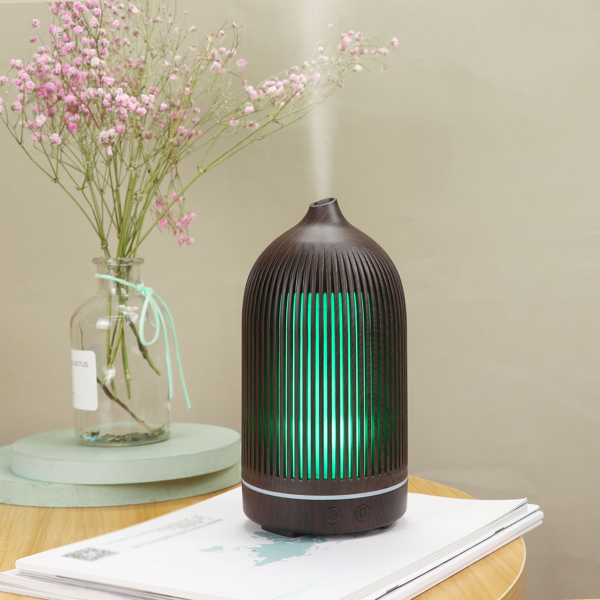 5V Colorful Fragrance Lamp Aroma Diffuser Ultrasonic Atomization Mini Desktop USB Humidifier Household Wood Grain Aroma Diffuser 5V Colorful Fragrance Lamp Aroma Diffuser Ultrasonic Atomization Mini Desktop USB Humidifier Household Wood Grain Aroma Diffuser