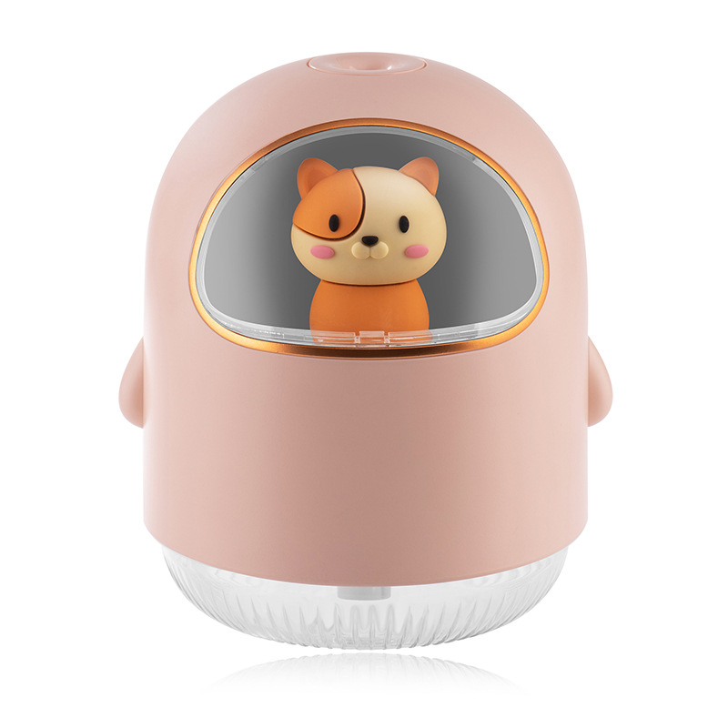 USB Space Cat Humidifier USB Mini Cartoon Ambience Light Mute Spray Air Conditioning Room Hydrating Humidifier Generation Hair