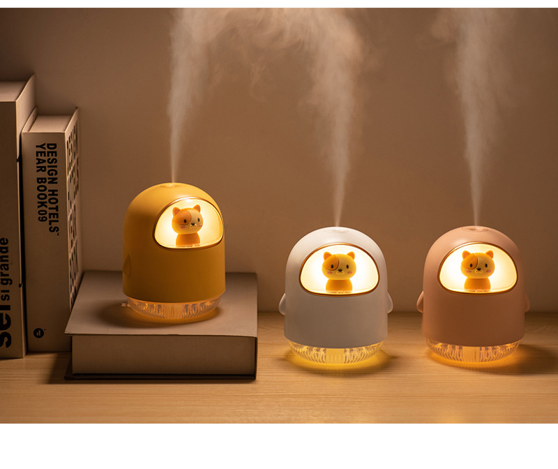 USB Space Cat Humidifier USB Mini Cartoon Ambience Light Mute Spray Air Conditioning Room Hydrating Humidifier Generation Hair USB Space Cat Humidifier USB Mini Cartoon Ambience Light Mute Spray Air Conditioning Room Hydrating Humidifier Generation Hair