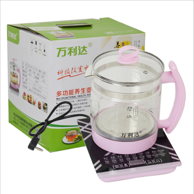 High Borosilicate Glass Electric Heating Health Pot Automatic Intelligent Thickening Multifunctional Scented Teapot Tea Cooker