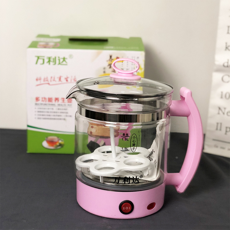 High Borosilicate Glass Electric Heating Health Pot Automatic Intelligent Thickening Multifunctional Scented Teapot Tea Cooker