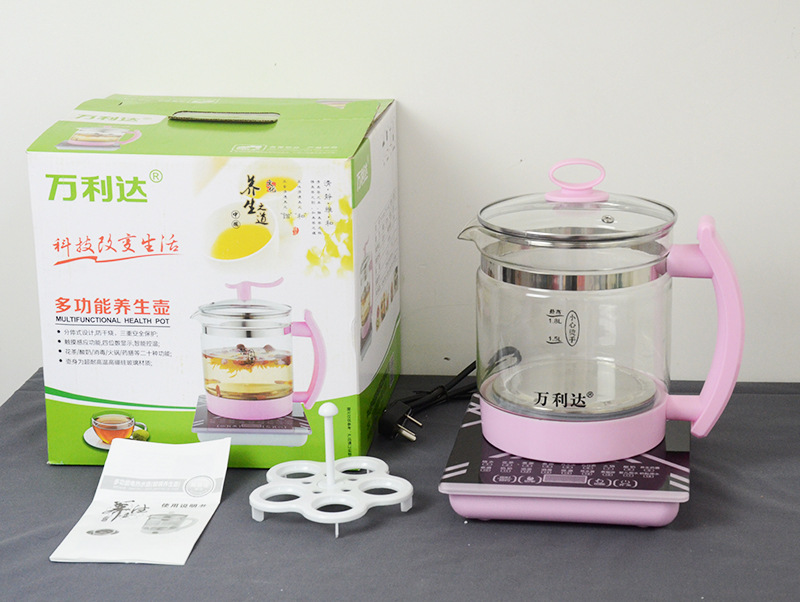 High Borosilicate Glass Electric Heating Health Pot Automatic Intelligent Thickening Multifunctional Scented Teapot Tea Cooker