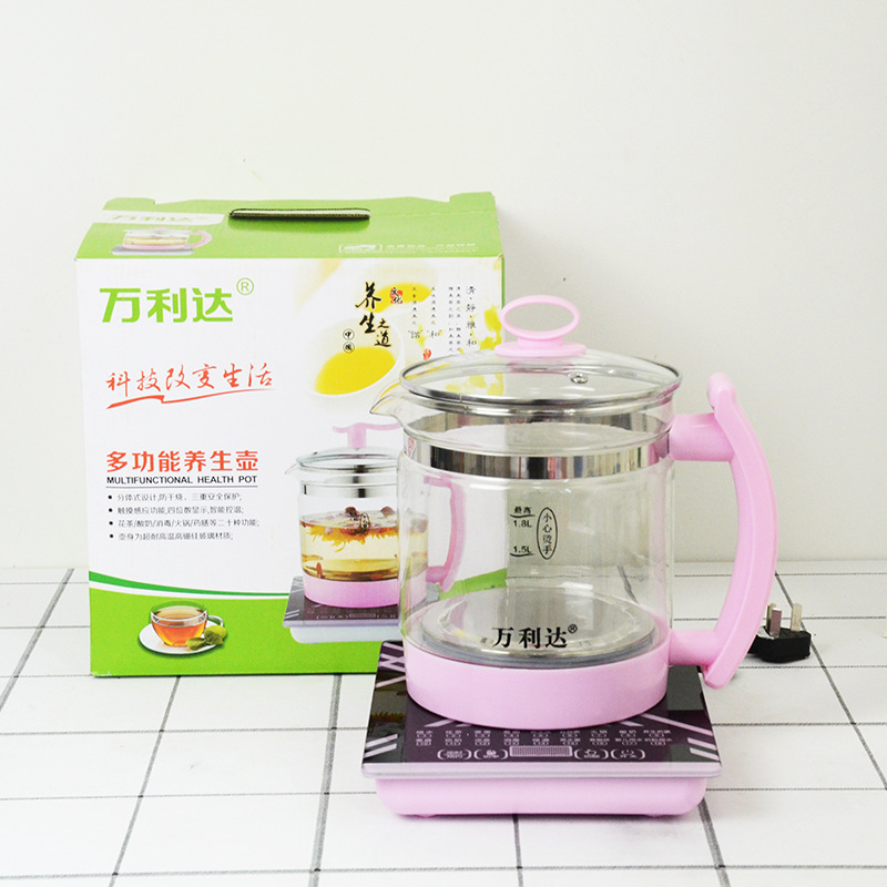 High Borosilicate Glass Electric Heating Health Pot Automatic Intelligent Thickening Multifunctional Scented Teapot Tea Cooker