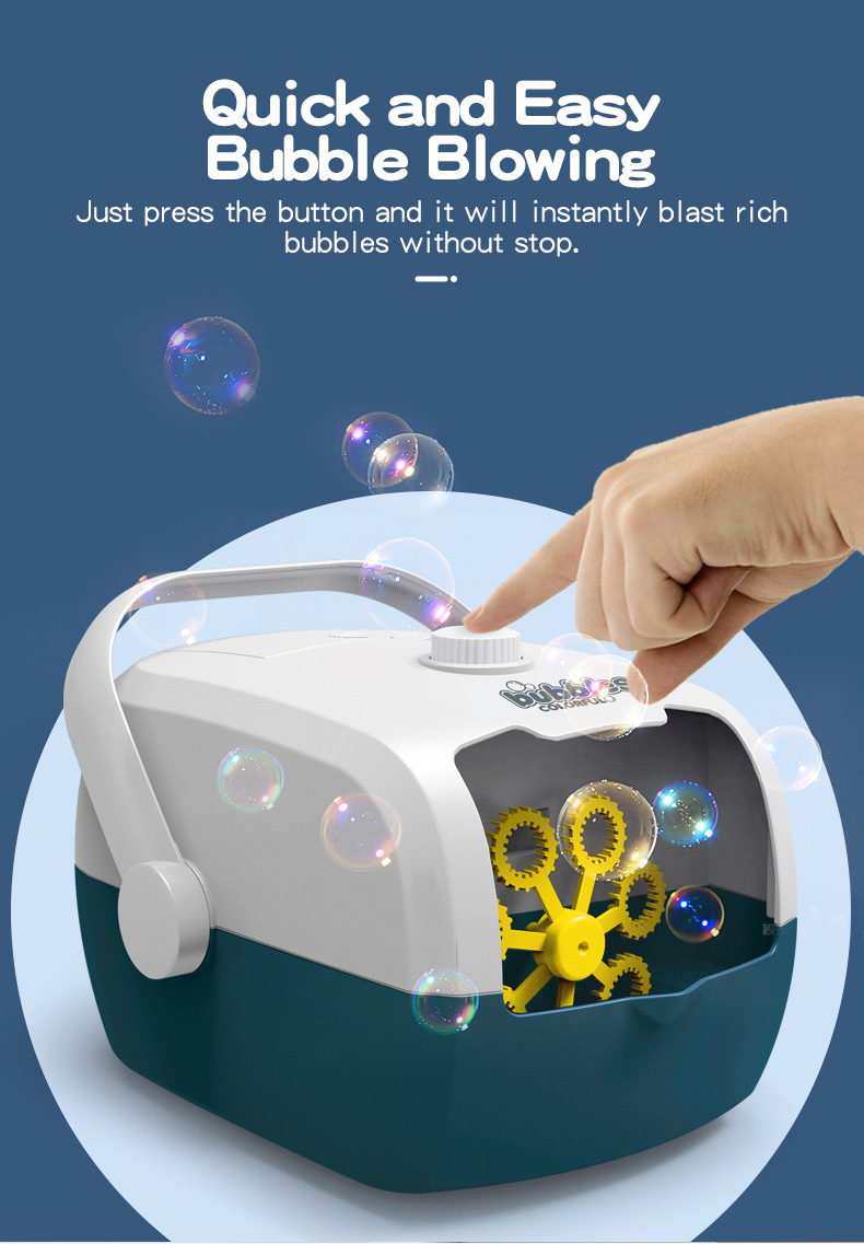 CrossBorder Electric Bubble Maker Portable Rice Cooker Children's Bubbles Blowing Toy Automatic Bubble Toy in Stock