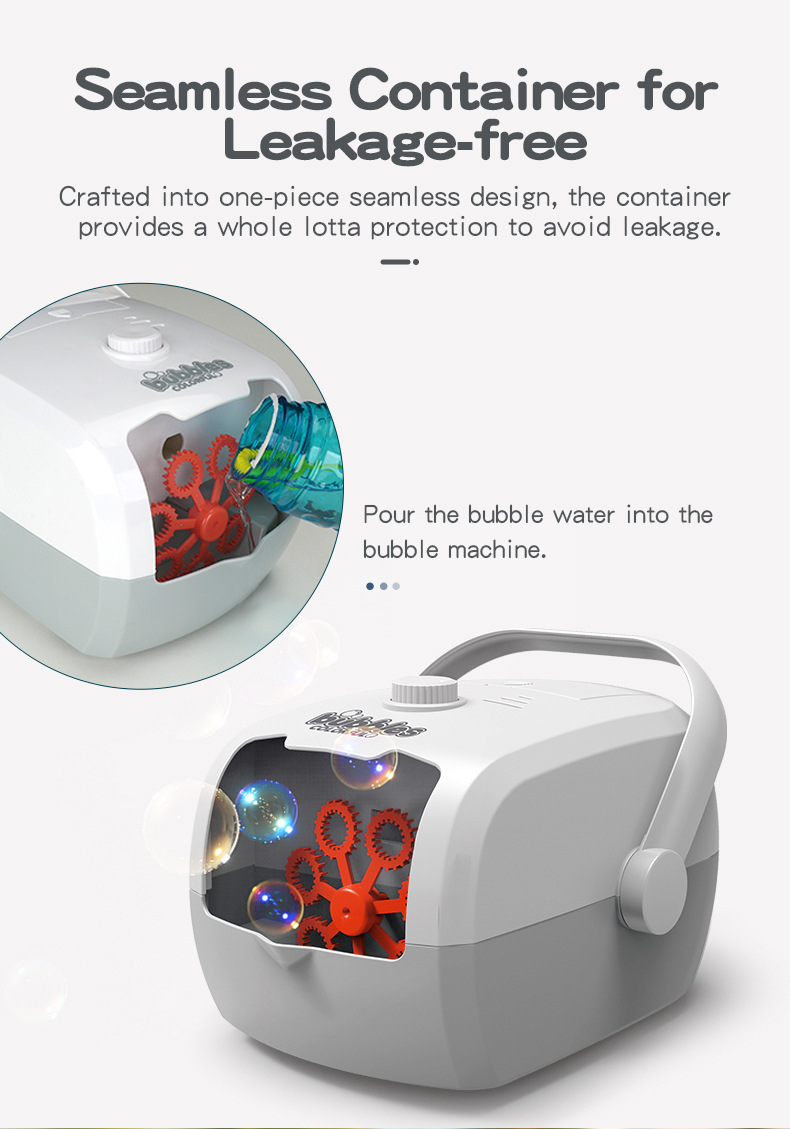 CrossBorder Electric Bubble Maker Portable Rice Cooker Children's Bubbles Blowing Toy Automatic Bubble Toy in Stock