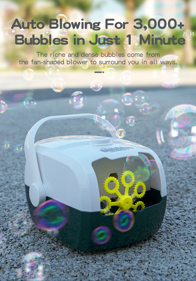 CrossBorder Electric Bubble Maker Portable Rice Cooker Children's Bubbles Blowing Toy Automatic Bubble Toy in Stock