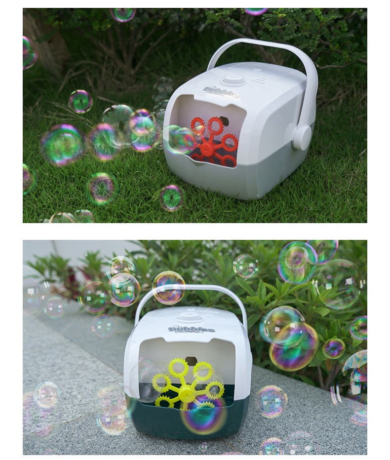 CrossBorder Electric Bubble Maker Portable Rice Cooker Children's Bubbles Blowing Toy Automatic Bubble Toy in Stock