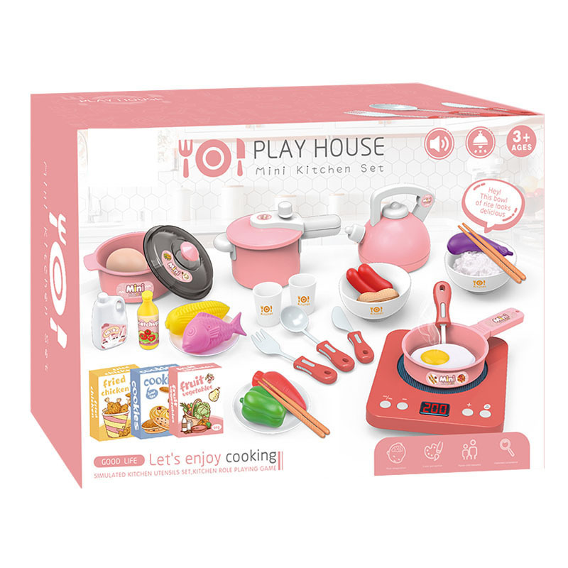 induction cooker household appliances series of children &#039;s play house electric toys suit light music in the kitchen