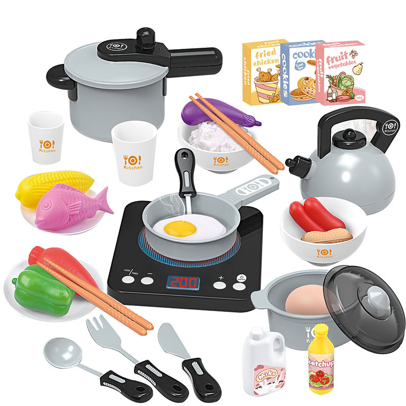 induction cooker household appliances series of children &#039;s play house electric toys suit light music in the kitchen