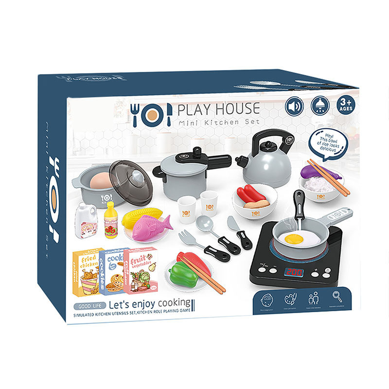 induction cooker household appliances series of children &#039;s play house electric toys suit light music in the kitchen