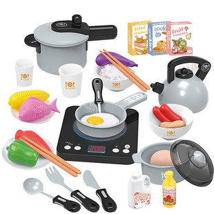 induction cooker household appliances series of children 's play house electric toys suit light music in the kitchen