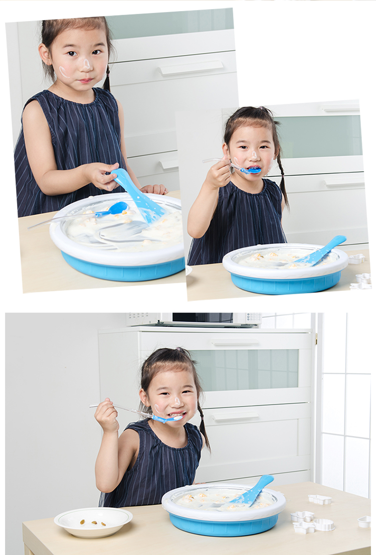 Household Fried Ice Machine DIY Children's Ice Frying Machine Yogurt Ice Cream Ice Crusher Plug-in-Free Ice Frying Machine Spot