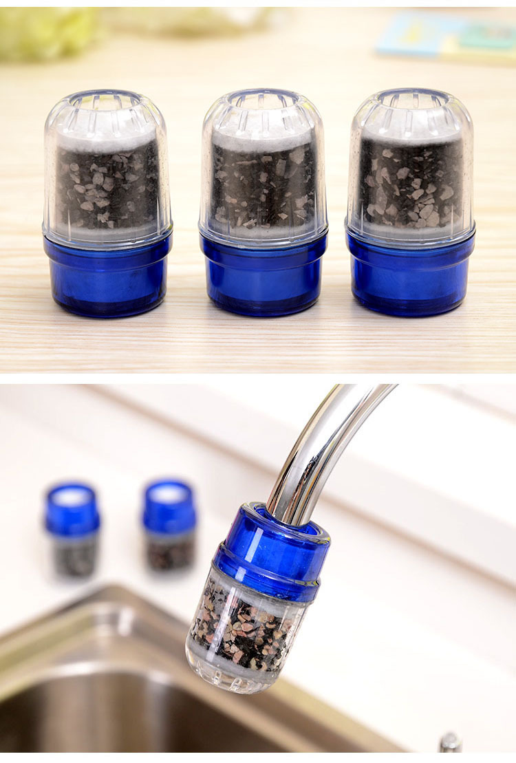 Faucet Medical Stone Water Filter Universal Splash-Proof Shower Retractable Tap Water Water Saving Device Nozzle with Filter Tip