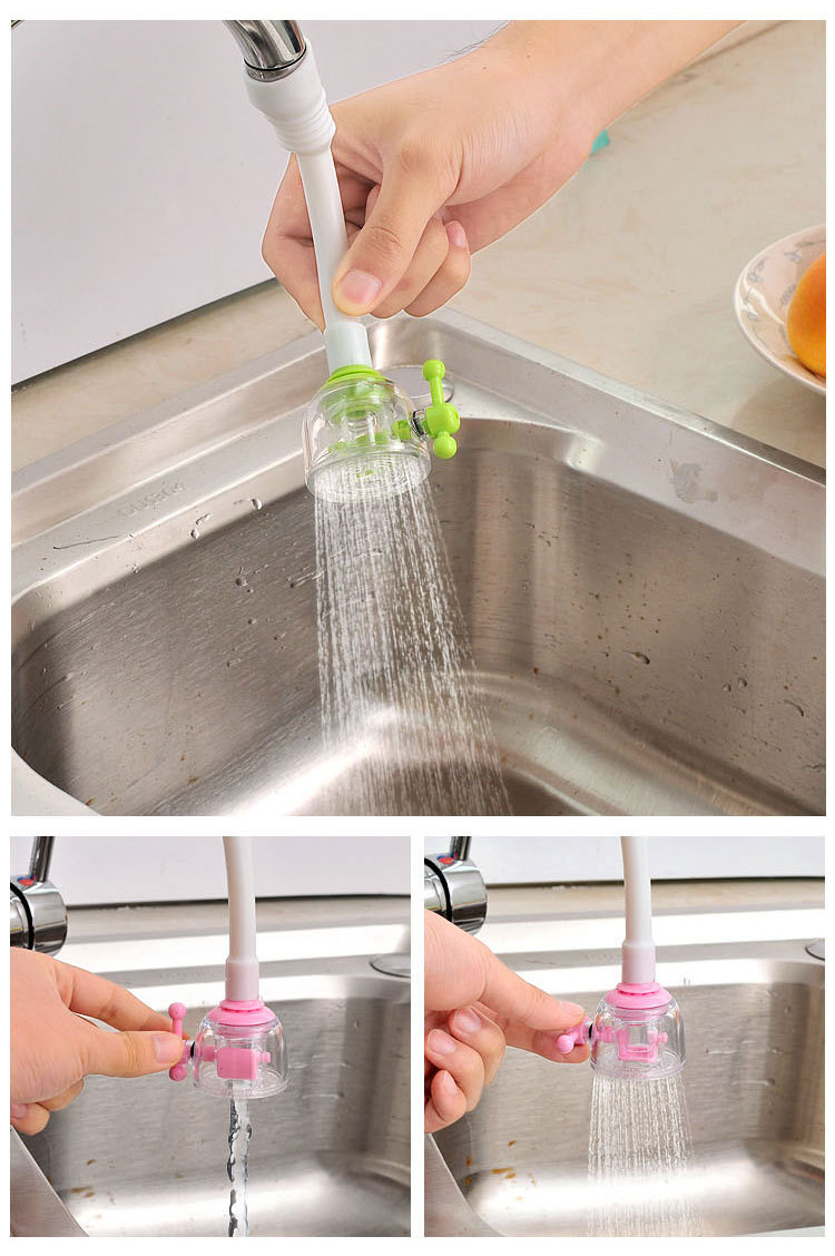 Faucet Medical Stone Water Filter Universal Splash-Proof Shower Retractable Tap Water Water Saving Device Nozzle with Filter Tip