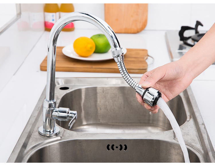 Faucet Medical Stone Water Filter Universal Splash-Proof Shower Retractable Tap Water Water Saving Device Nozzle with Filter Tip