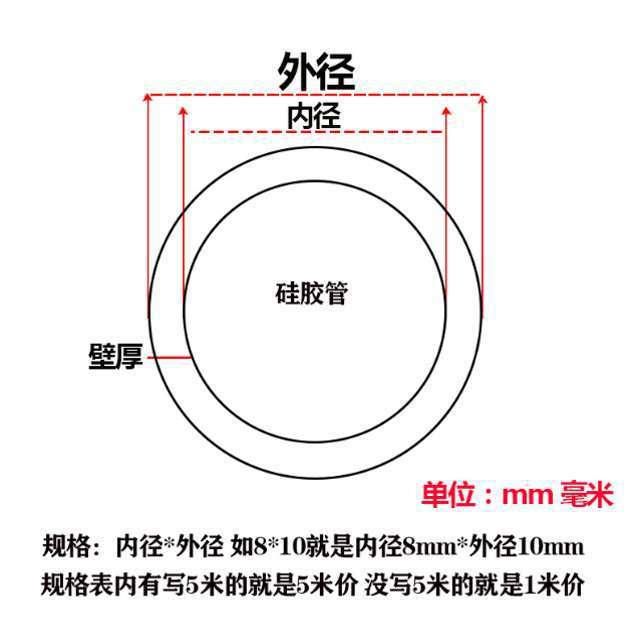 Silica Gel Tube Translucent High Temperature Resistant Hose Grain Elevator Industrial Grade Force Pump Tap Water Hose Rubber Soft Pipe