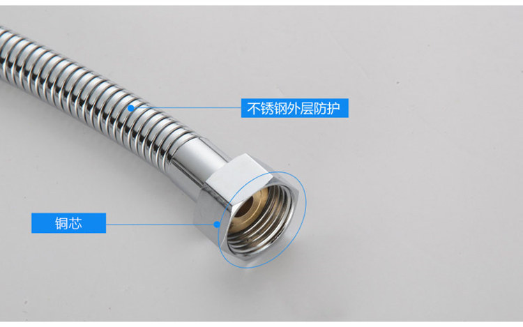 Bathroom Hardware 1.5/2 M Bathroom Stainless Steel Shower Shower Accessories Electroplating Encryption Metal Hose Water Pipe Bathroom Hardware 1.5/2 M Bathroom Stainless Steel Shower Shower Accessories Electroplating Encryption Metal Hose Water Pipe