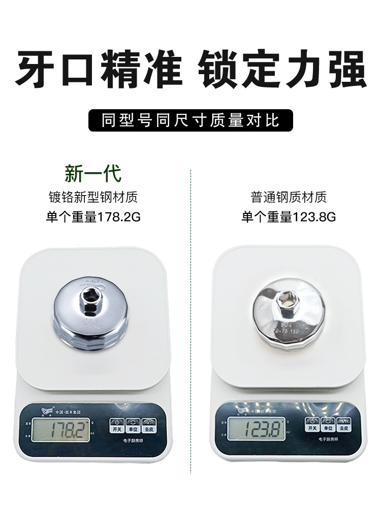 Lijing Oil Filter Disassembly Tool Cap Sleeve Filter Auto Protection Special Car Replacement and Unloading Oil Filter Wrench