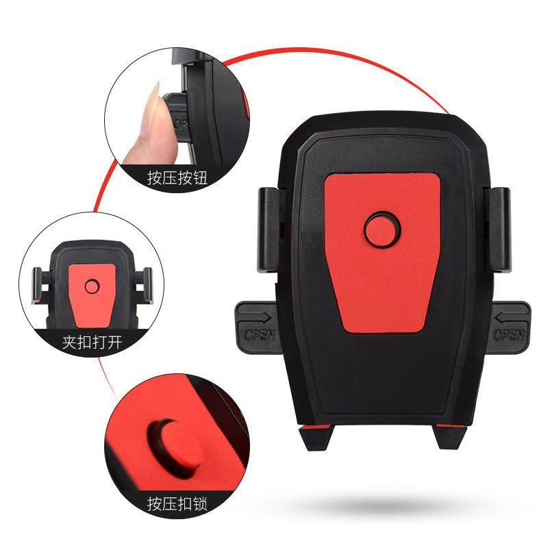 Automatic Lock Motorcycle Dedicated Phone Bracket Rearview Mirror of Electric Vehicle Navigation Bracket Factory Direct Sales