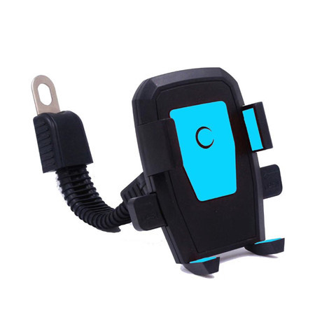 Automatic Lock Motorcycle Dedicated Phone Bracket Rearview Mirror of Electric Vehicle Navigation Bracket Factory Direct Sales