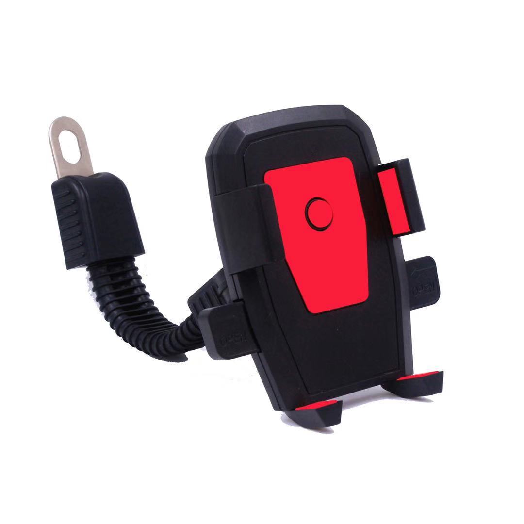 Automatic Lock Motorcycle Dedicated Phone Bracket Rearview Mirror of Electric Vehicle Navigation Bracket Factory Direct Sales