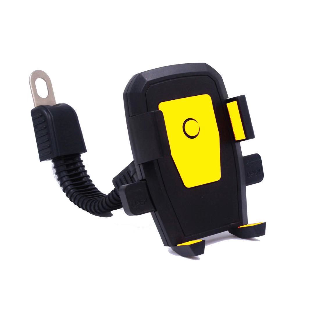 Automatic Lock Motorcycle Dedicated Phone Bracket Rearview Mirror of Electric Vehicle Navigation Bracket Factory Direct Sales