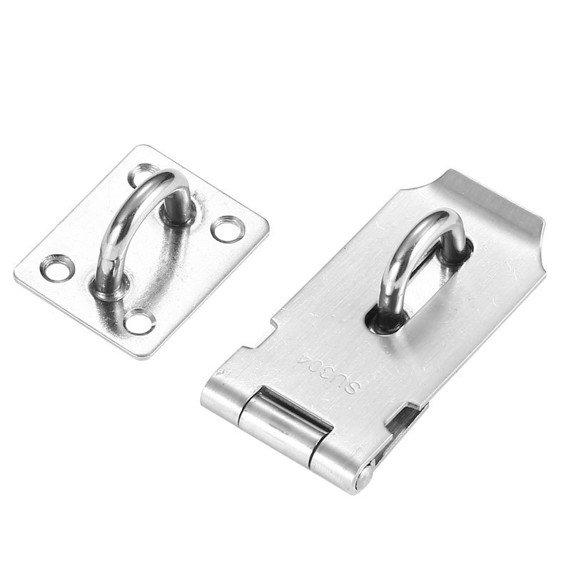 Huigu Thickened 304 Stainless Steel Lock Card Anti-Theft Lock Hardware Safety Bolt Buckle Thickened 201 Stainless Steel Door Latch