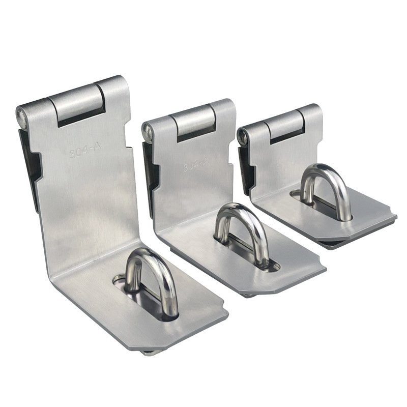 Huigu Thickened 304 Stainless Steel Lock Card Anti-Theft Lock Hardware Safety Bolt Buckle Thickened 201 Stainless Steel Door Latch