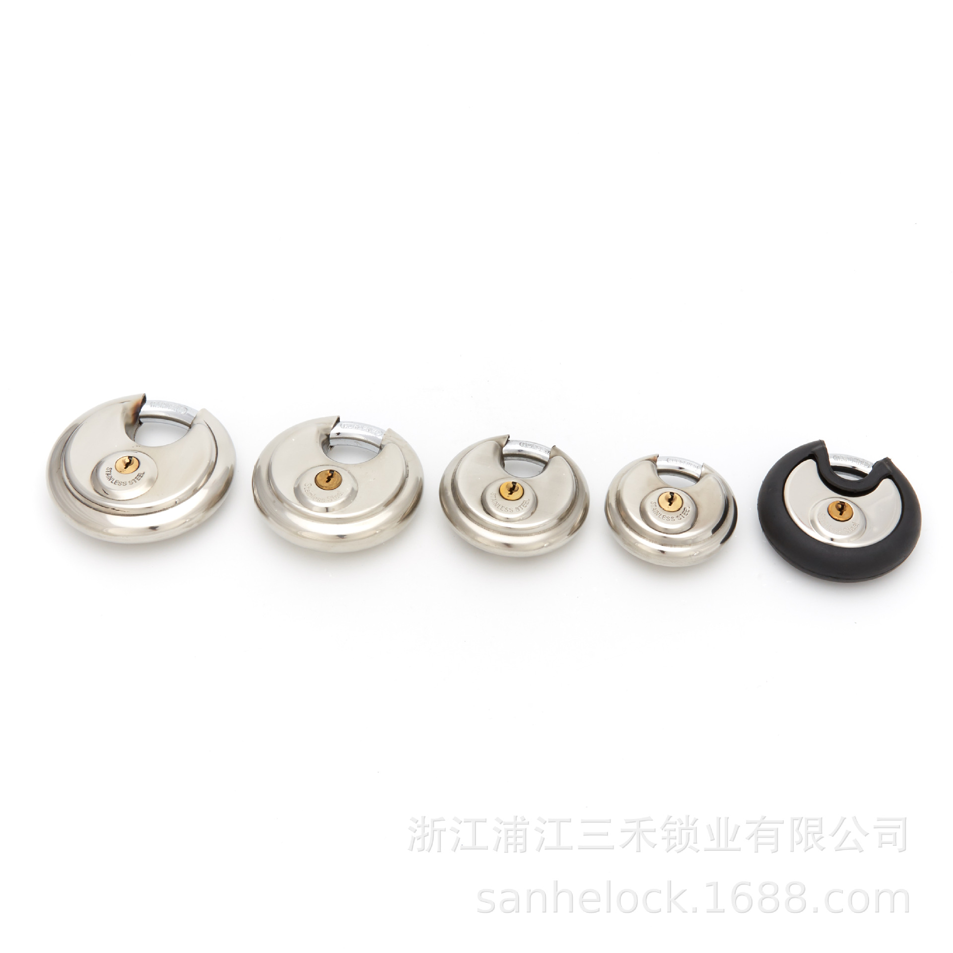 Factory Direct Supply round Lock Shell Waterproof round Lock Iron Padlock Household Multi-Specification Door Padlock