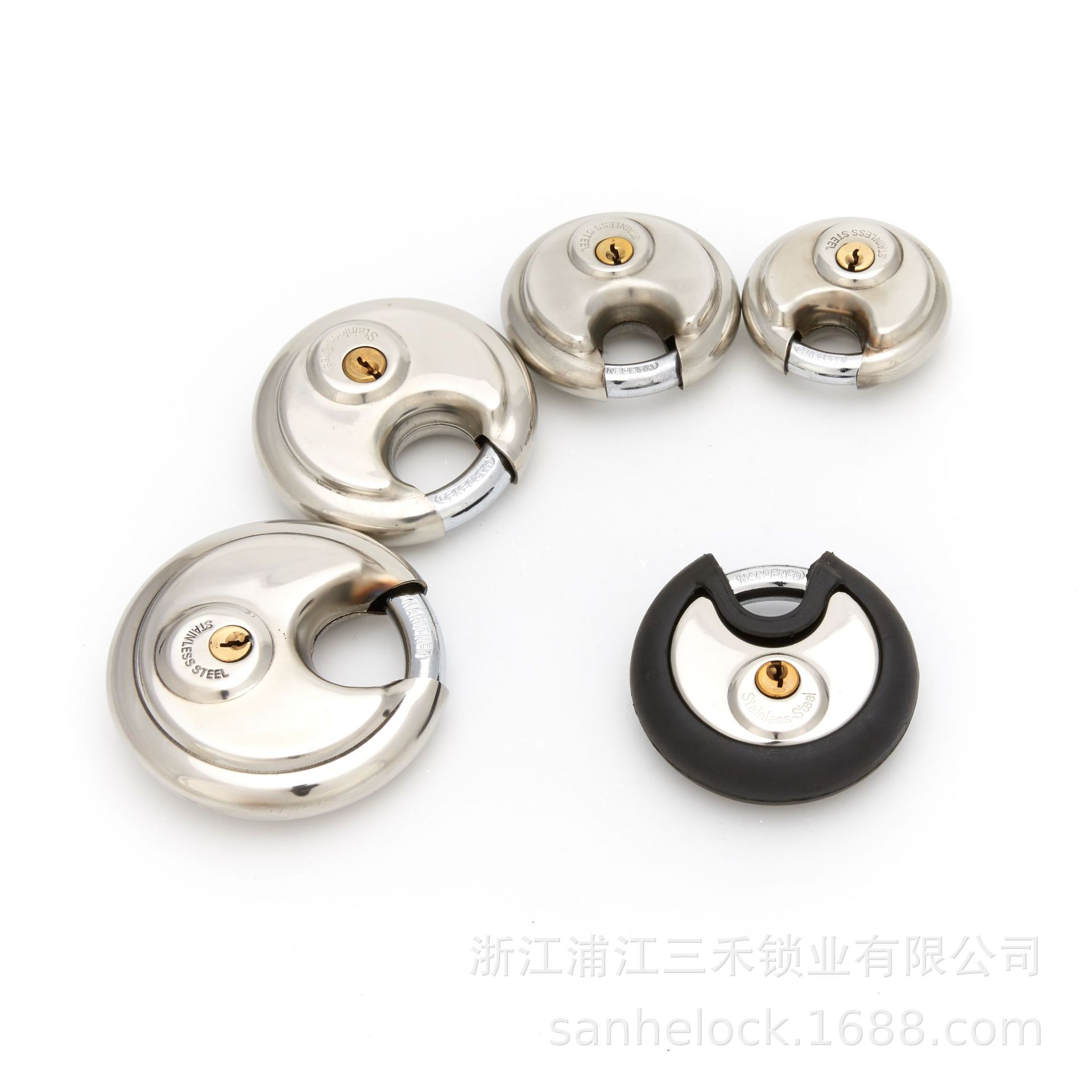 Factory Direct Supply round Lock Shell Waterproof round Lock Iron Padlock Household Multi-Specification Door Padlock