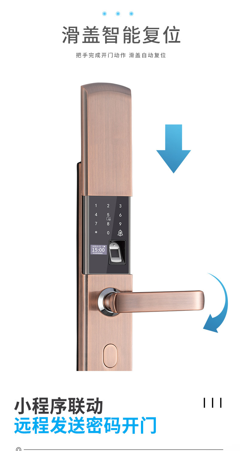 3D Face Recognition Smart Lock Home Anti-Theft Door Lock Automatic Peephole Viewer Electronic Password Smart Fingerprint Lock
