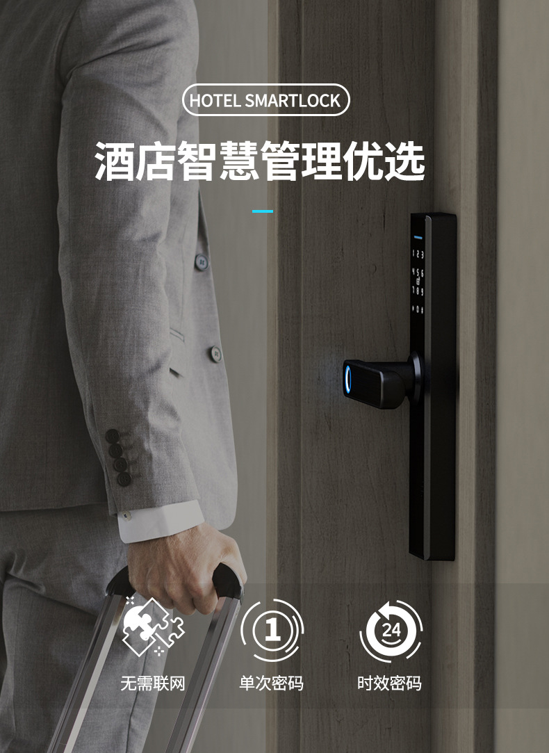 Inner Door Wooden Door Office Door Bedroom Door Fingerprint Lock Chinese And English Graffiti WiFi Bluetooth Pass Smart Lock Inner Door Wooden Door Office Door Bedroom Door Fingerprint Lock Chinese And English Graffiti WiFi Bluetooth Pass Smart Lock
