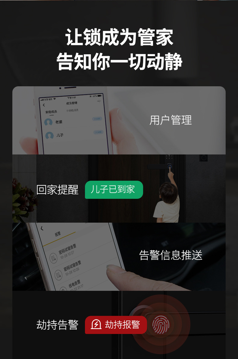 Inner Door Wooden Door Office Door Bedroom Door Fingerprint Lock Chinese And English Graffiti WiFi Bluetooth Pass Smart Lock Inner Door Wooden Door Office Door Bedroom Door Fingerprint Lock Chinese And English Graffiti WiFi Bluetooth Pass Smart Lock
