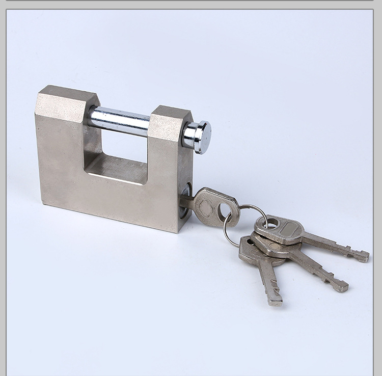 Giant horizontal padlock bay warehouse big doors and Windows pry shear anti-theft anti-rust beam lock blade big lock lock Giant horizontal padlock bay warehouse big doors and Windows pry shear anti-theft anti-rust beam lock blade big lock lock