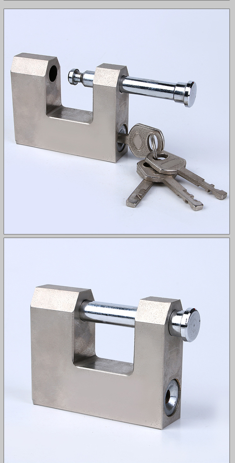 Giant horizontal padlock bay warehouse big doors and Windows pry shear anti-theft anti-rust beam lock blade big lock lock Giant horizontal padlock bay warehouse big doors and Windows pry shear anti-theft anti-rust beam lock blade big lock lock
