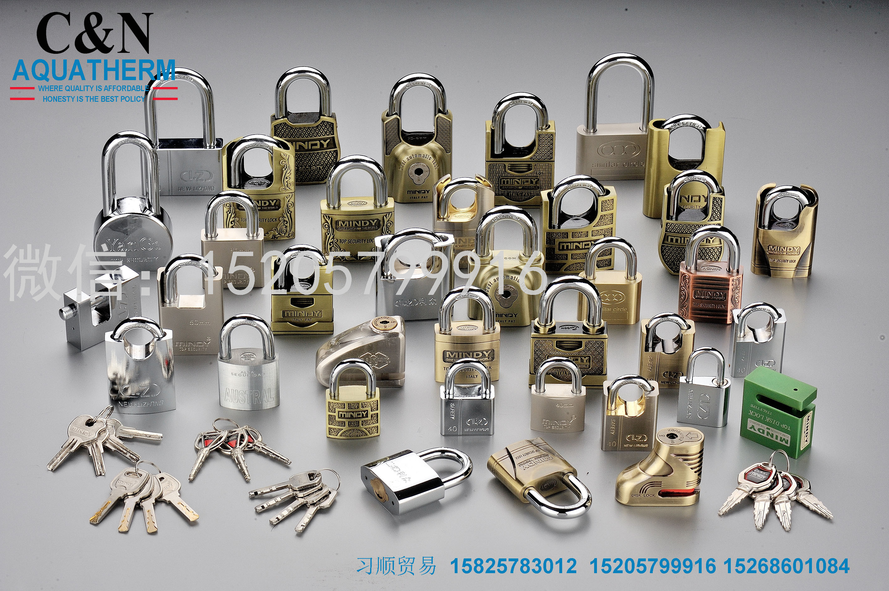 Mindy Bag Beam Padlock Home Door Lock Yard Door Lock Anti-Theft Window Lock