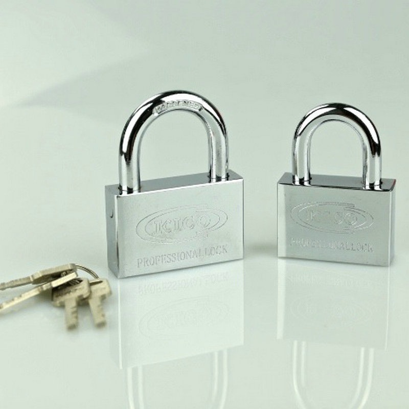 Square blade padlock three keys short beam double bubble packaging 70mm cabinet lock security door lock manufacturers custom