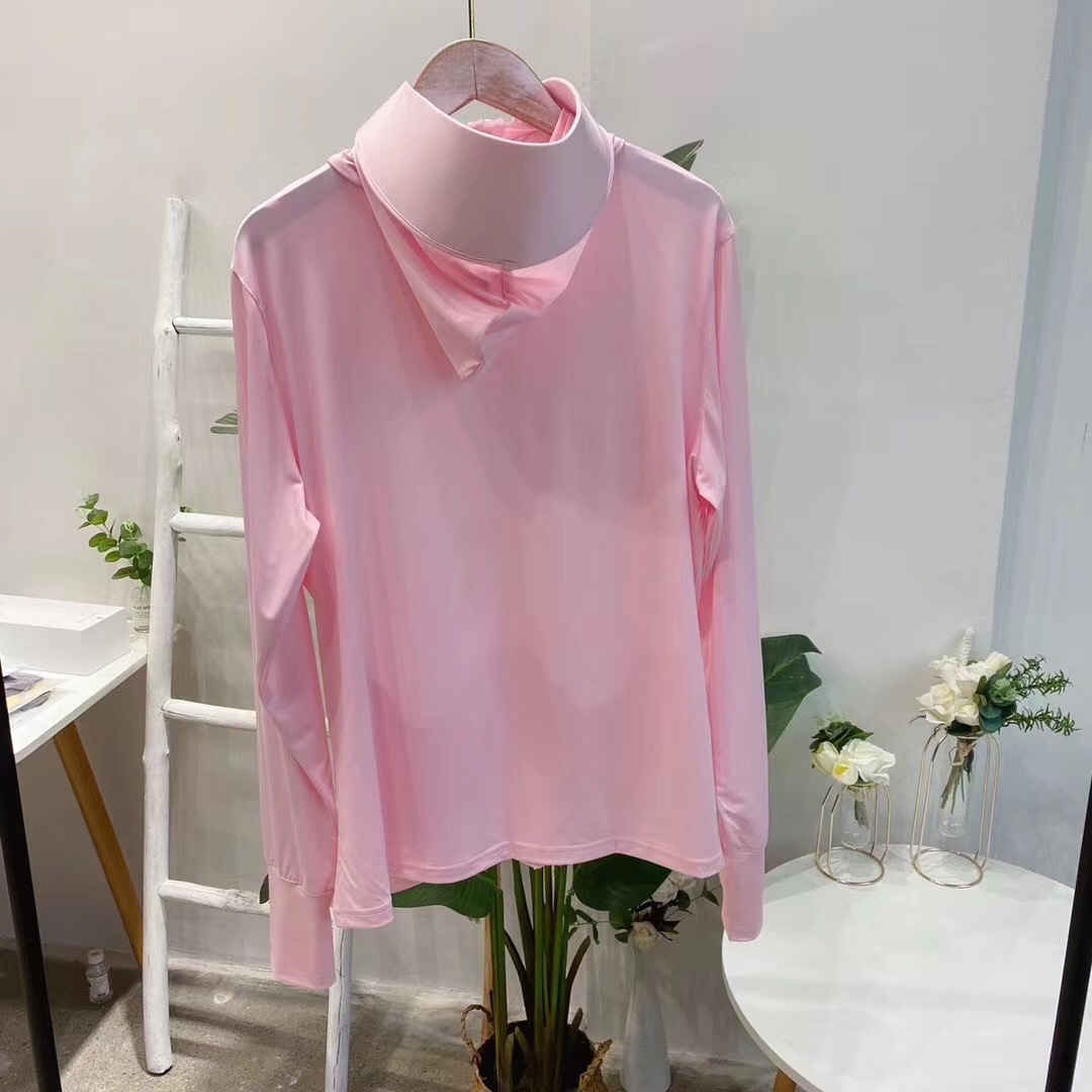 New Summer Ice Silk Breathable Sun Protection Clothing with Finger Lock Couple Outdoor Riding Fashion Sun-Proof Hooded Sun Protection Clothing
