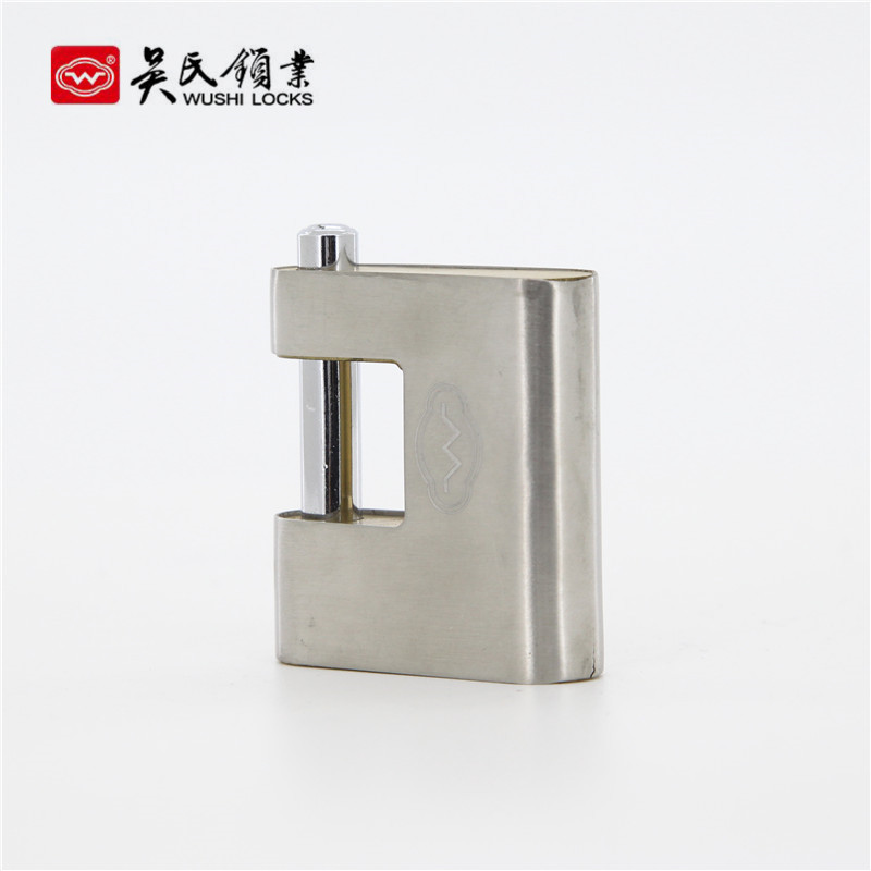 Stainless Steel Full Cover Shell Rectangular Lock Cross-Opening Rectangular Lock Cover Shell Lock Anti-Theft Door Lock Padlock