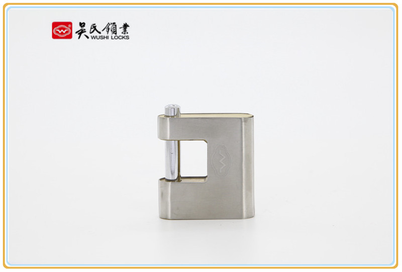 Stainless Steel Full Cover Shell Rectangular Lock Cross-Opening Rectangular Lock Cover Shell Lock Anti-Theft Door Lock Padlock