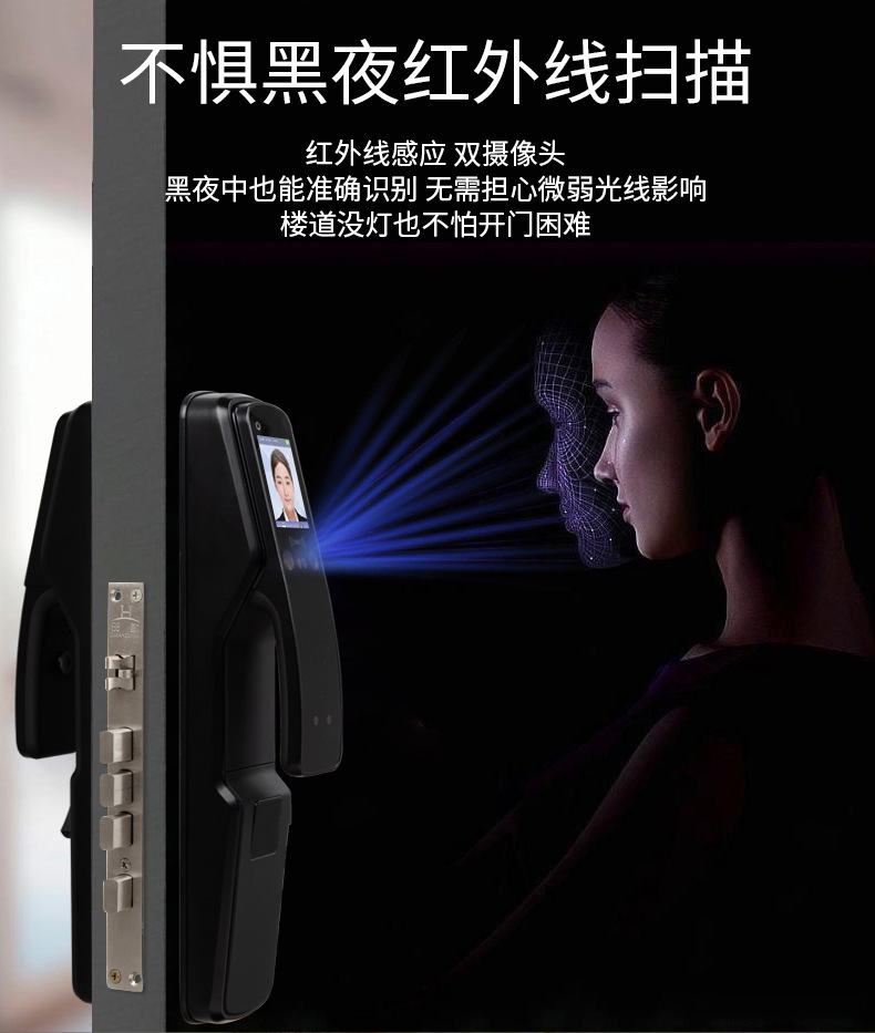 Factory Face Recognition Lock Intelligent Fingerprint Lock Household Theft Proof Door Intelligent Lock Password Factory Face Recognition Lock Intelligent Fingerprint Lock Household Theft Proof Door Intelligent Lock Password