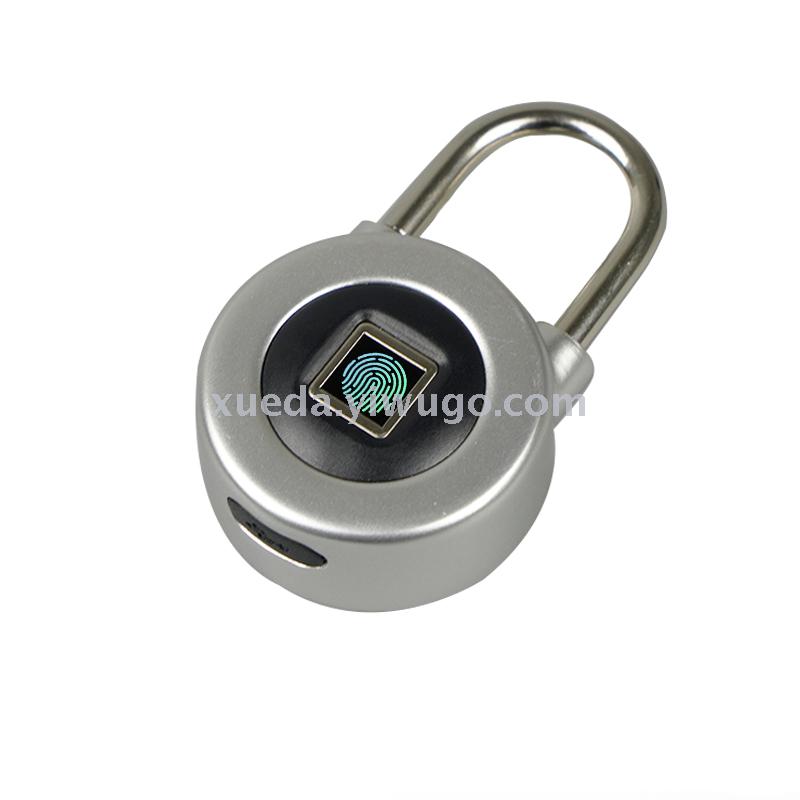 Smart fingerprint padlock electronic lock student dormitory door lock cabinet lock portable household small lock outdoor