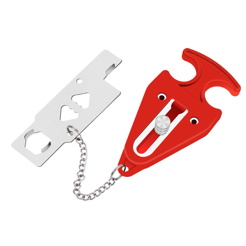 Portable Door K New Door Stopper Dual-Purpose Portable Door Lock Applicable to Travel Hotels and Hotels