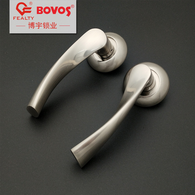 Bifurcated aluminum alloy lock simple nickel wire indoor door universal split lock boyu lock manufacturer customization