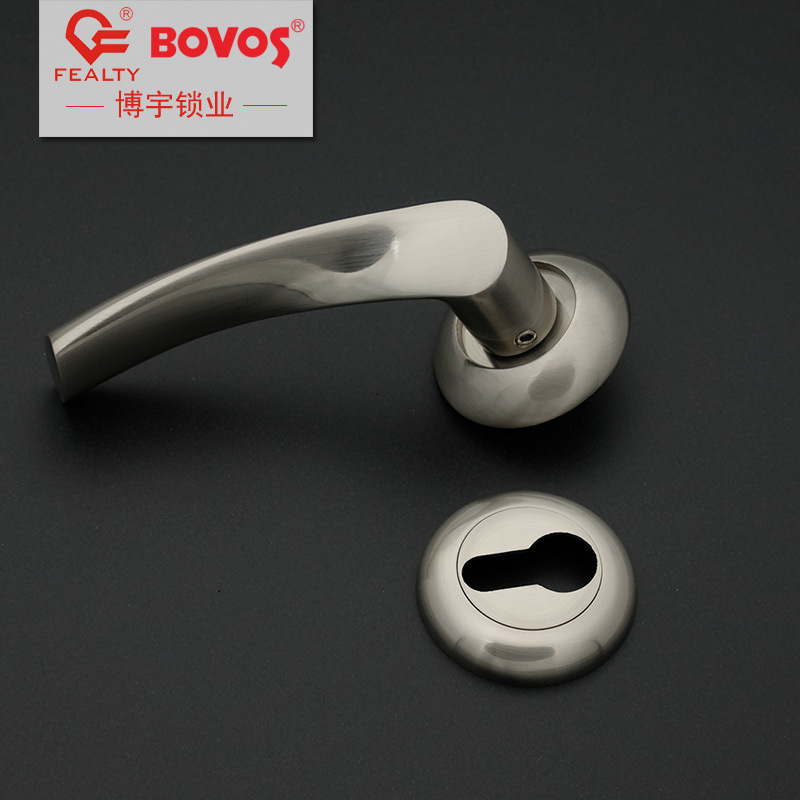 Bifurcated aluminum alloy lock simple nickel wire indoor door universal split lock boyu lock manufacturer customization