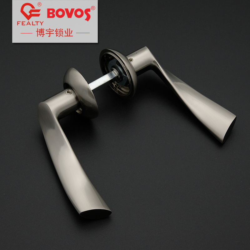 Bifurcated aluminum alloy lock simple nickel wire indoor door universal split lock boyu lock manufacturer customization