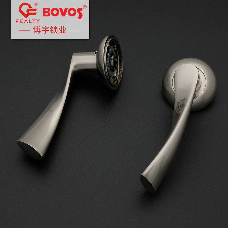 Bifurcated aluminum alloy lock simple nickel wire indoor door universal split lock boyu lock manufacturer customization
