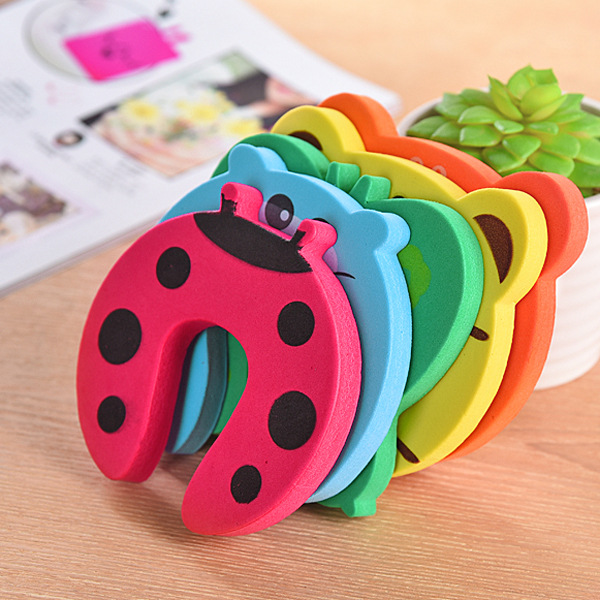 Children&#039;s safety clamping door lock baby thickened door stopper baby door guard cartoon door clip