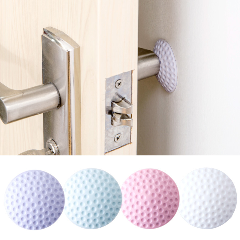 A1960 Silent Door Back Wall Mat Golf Ball Rubber Bumper Door Handle Door Lock Protective Pad